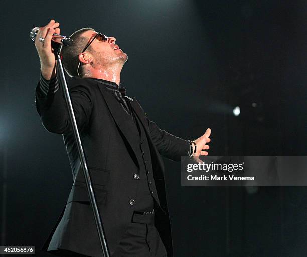 Robin Thicke performs at Day 1 of North Sea Jazz Festival at Ahoy on July 11, 2014 in Rotterdam, Netherlands.