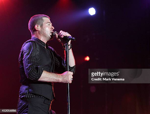Robin Thicke performs at Day 1 of North Sea Jazz Festival at Ahoy on July 11, 2014 in Rotterdam, Netherlands.