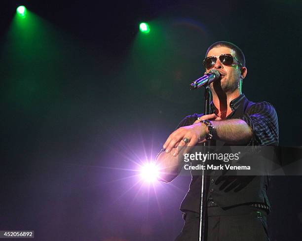 Robin Thicke performs at Day 1 of North Sea Jazz Festival at Ahoy on July 11, 2014 in Rotterdam, Netherlands.