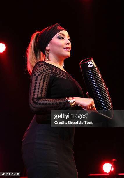 Idania Valdes of Orquesta Buena Vista Social Club performs at day one of North Sea Jazz Festival at Ahoy on July 11, 2014 in Rotterdam, Netherlands.