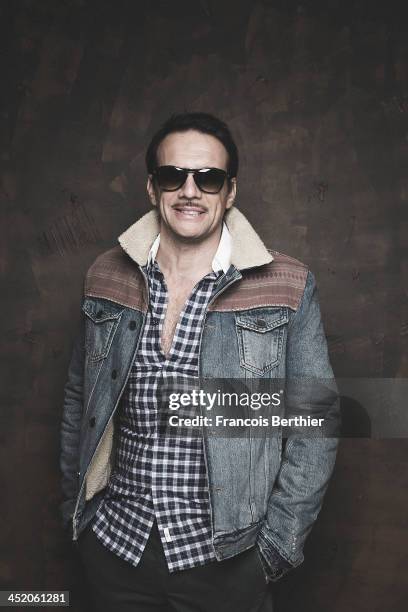 Actor Samuel Le Bihan is photographed for Self Assignment on October 28, 2013 in Paris, France.