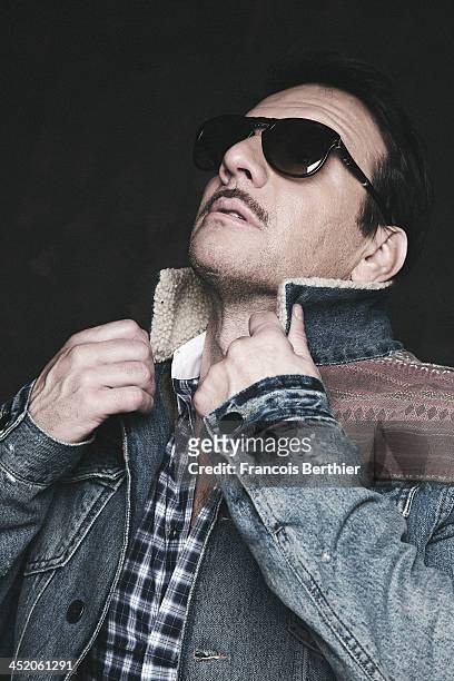 Actor Samuel Le Bihan is photographed for Self Assignment on October 28, 2013 in Paris, France.