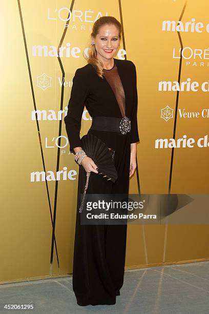 Fiona Ferrer attends 'Marie Claire Prix de la moda' awards 2013 photocall at Residence of France on November 21, 2013 in Madrid, Spain.