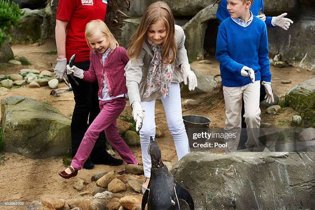 Belgian Royal Family Visit Sealife