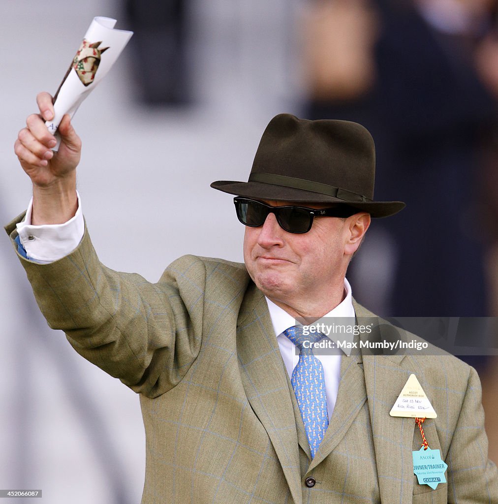 Rich Ricci Suspenders Rich Ricci cheers his wife Susannah Ricci's horse Annie Power to ...