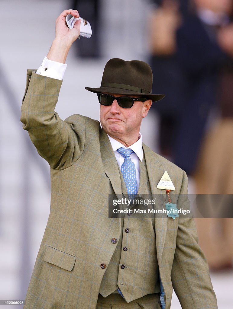 Rich Ricci Suspenders Rich Ricci cheers his wife Susannah Ricci's horse Annie Power to ...