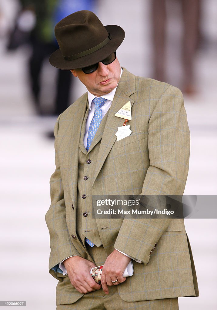 Rich Ricci Suspenders Rich Ricci watches his wife Susannah Ricci's horse Annie Power run in ...
