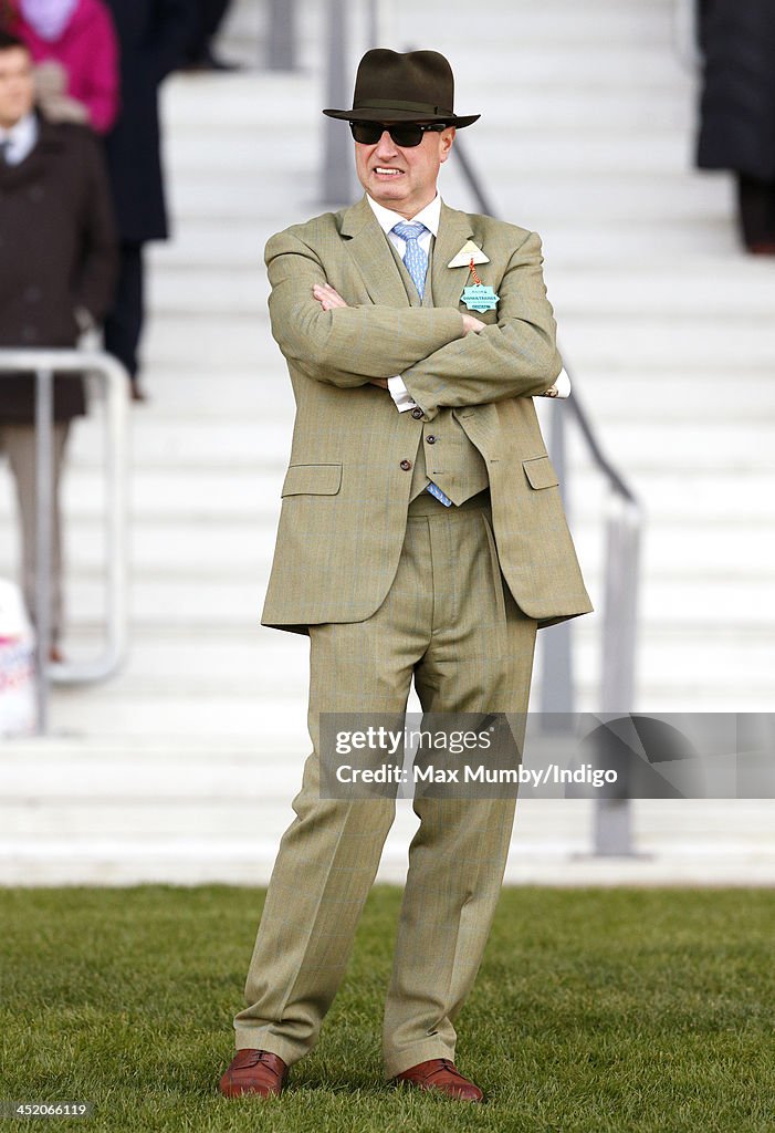 Rich Ricci Suspenders Rich Ricci watches his wife Susannah Ricci's horse Annie Power run in ...