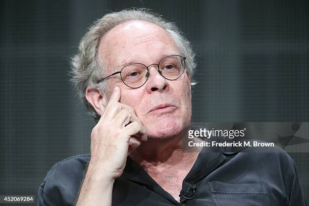 Executive producer/writer Eric Overmyer speaks onstage at the "Bosch" panel during the Amazon Prime Instant Video portion of the 2014 Summer...