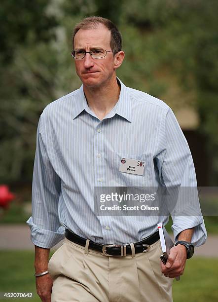 Sam Peters, a fund manager at Legg Mason Inc., attends the annual Allen and Company Sun Valley Conference at the Sun Valley Resort on July 12, 2014...