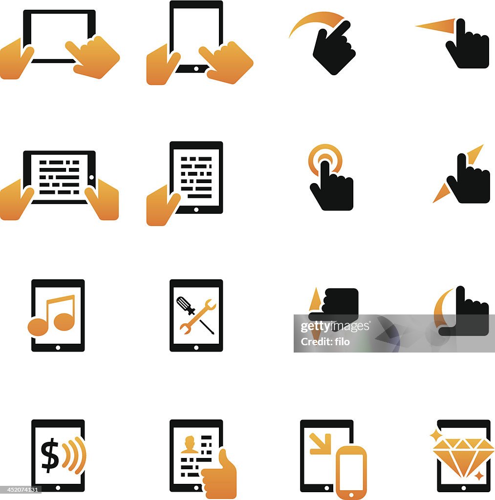 Mobile PC and Tablet Icons