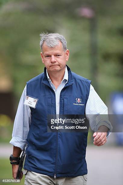 Mike Pausic, founder of Foxhaven Asset Management, attends the Allen & Company Sun Valley Conference at the Sun Valley Resort on July 12, 2014 in Sun...