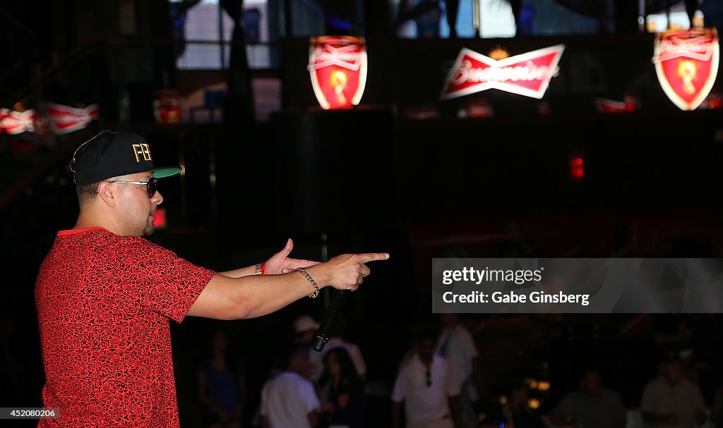 Bud Light And Budweiser Vegas World Cup Viewing Party - Day 1