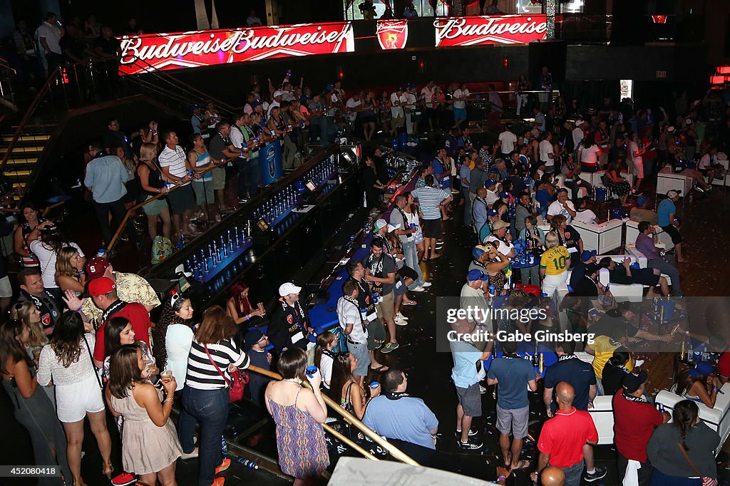Bud Light And Budweiser Vegas World Cup Viewing Party - Day 1