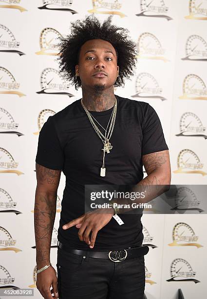 Quke Raper Rapper Que attends the V-103/WAOK Car & Bike Show at Georgia World ...