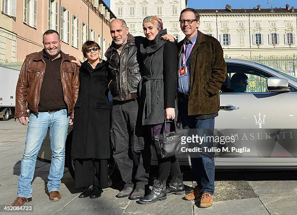 Jury members Jorge Perugorria, Francesca Marciano, Guillermo Arriaga, Aida Begic and Stephen Amidon attend the 31st Torino Film Fest on November 26,...