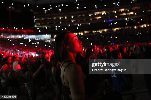 General view of guest during D'USSE VIP Riser + Lounge At On The Run Tour - MetLife Stadium on July 12, 2014 in East Rutherford City.