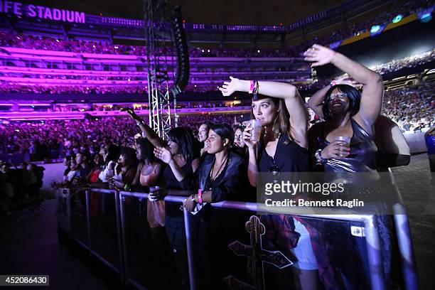 General view of guest during D'USSE VIP Riser + Lounge At On The Run Tour - MetLife Stadium on July 12, 2014 in East Rutherford City.