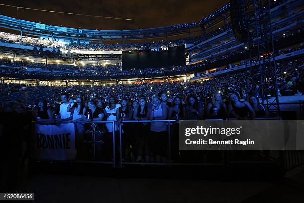 General view of guest during D'USSE VIP Riser + Lounge At On The Run Tour - MetLife Stadium on July 12, 2014 in East Rutherford City.