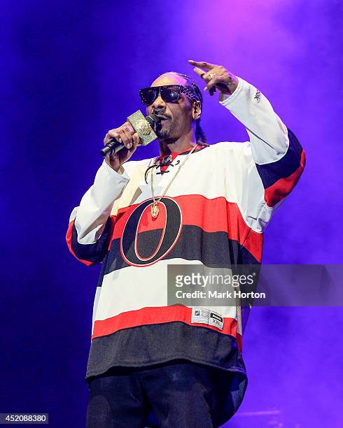 Snoop Dogg performs on Day 9 of the RBC Royal Bank Bluesfest on July 12, 2014 in Ottawa, Canada.