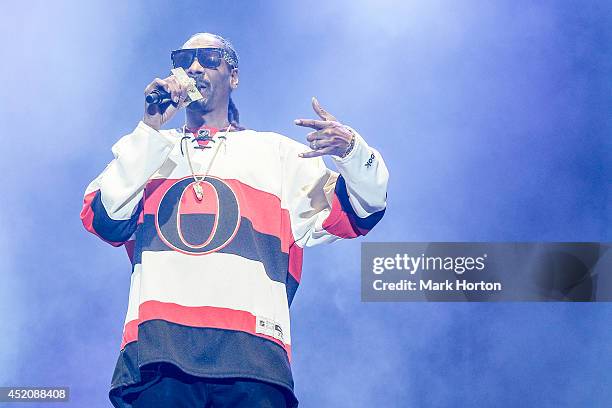 Snoop Dogg performs on Day 9 of the RBC Royal Bank Bluesfest on July 12, 2014 in Ottawa, Canada.