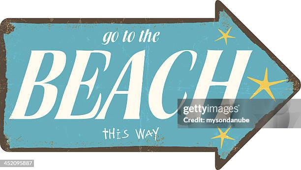 Bch Sign 1,023 Beach Arrow Sign Stock Photos, High-Res Pictures, and Images ...