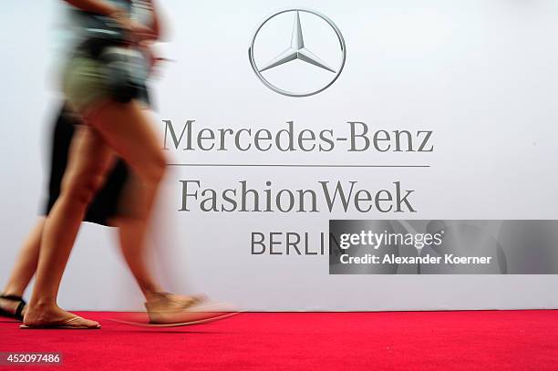 General view during the Mercedes-Benz Fashion Week Spring/Summer 2015 at Erika Hess Eisstadion on July 9, 2014 in Berlin, Germany.