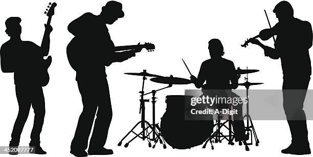 fiddler - entertainment group stock illustrations