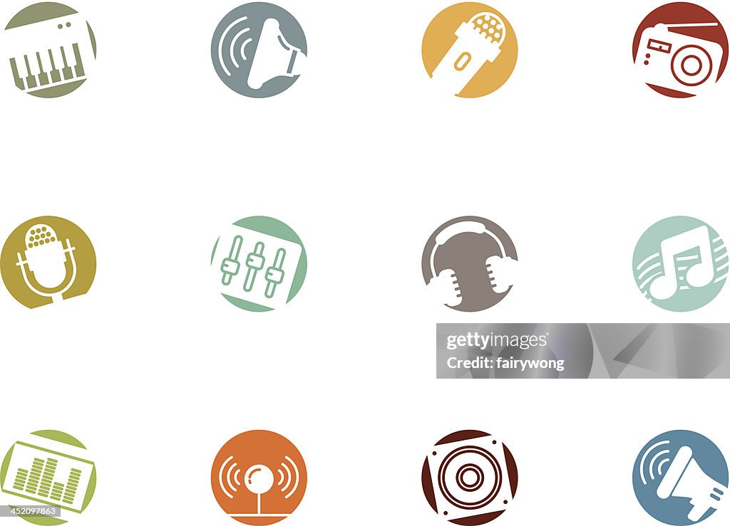 Music and sound icons
