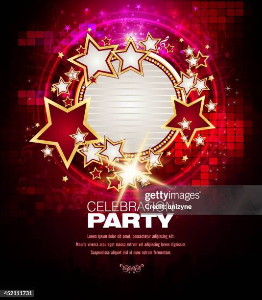 ilustrações de stock, clip art, desenhos animados e ícones de entretenimento-fundo de música com letreiro de visualização - discoteca