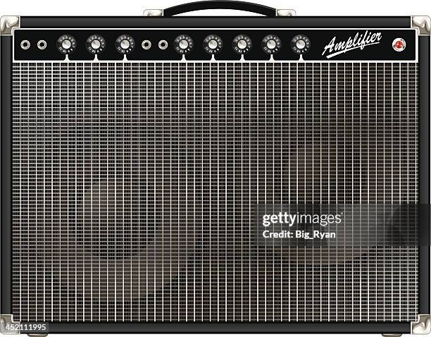 guitar amplifier - amplifier stock illustrations
