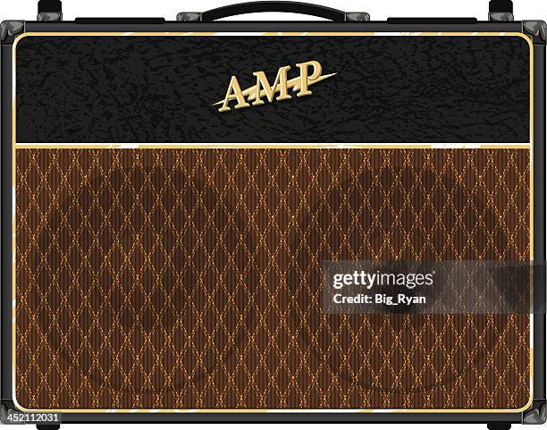 illustrazioni stock, clip art, cartoni animati e icone di tendenza di british amp - blues