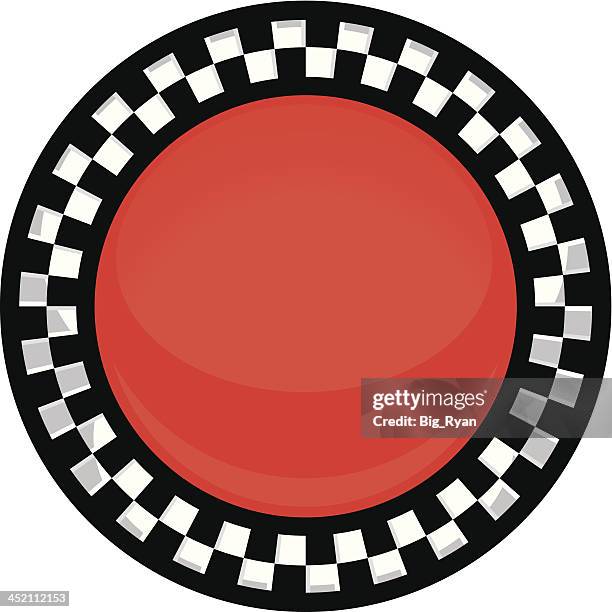 illustrations, cliparts, dessins animés et icônes de bouton à damiers - drapeau à damiers