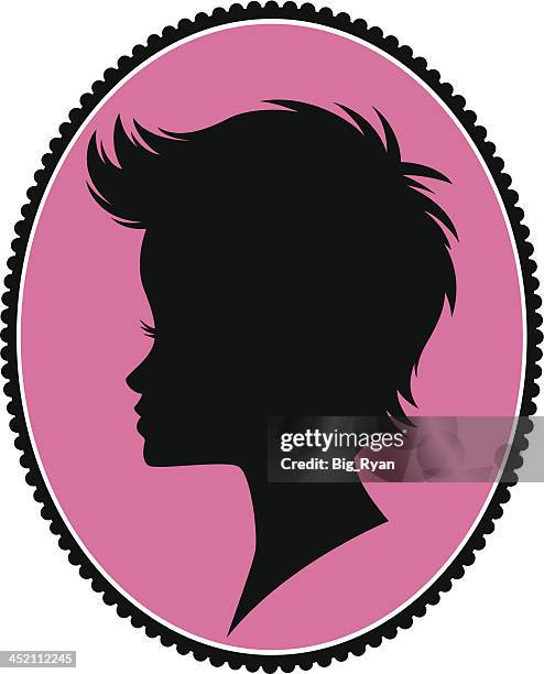 Moderno Camafeu Menina, Foto de stock