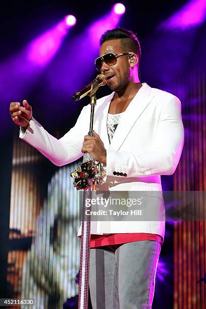 Romeo Santos performs in concert at Yankee Stadium on July 12, 2014 in New York City.