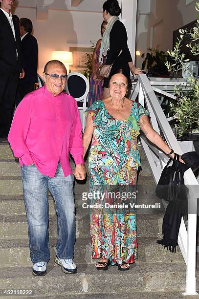Tony Renis; Elettra Morini attend Day 2 of the Ischia Global Film & Music 2014 on July 13, 2014 in Ischia, Italy.