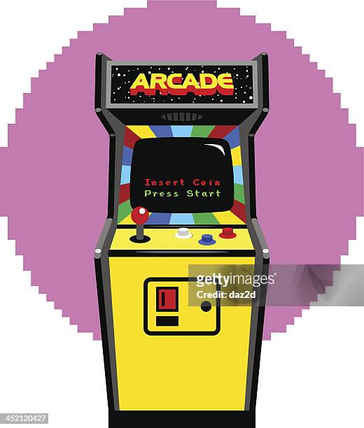 video game arcade cabinet - arcade cabinet stock illustrations