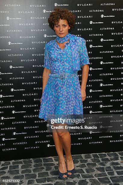 Lidia Vitale attends the 'Isabella Ferrari Forma/Luce' cocktail party at Horti Sallustiani on July 13, 2014 in Rome, Italy.