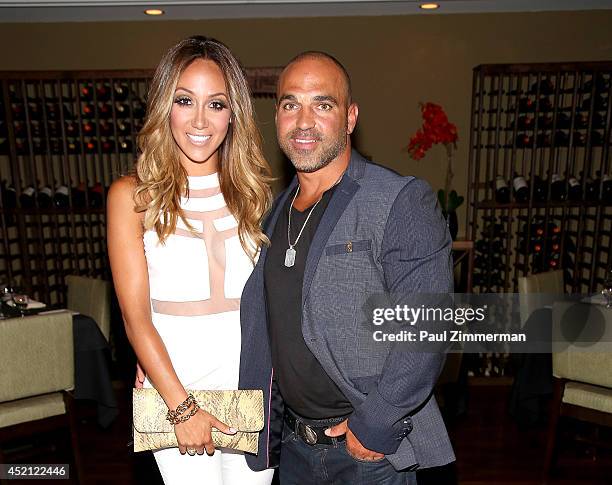Melissa Gorga and Joe Gorga attend the "Real Housewives Of New Jersey" Season Six Premiere Party on July 13, 2014 in Parsippany, New Jersey.