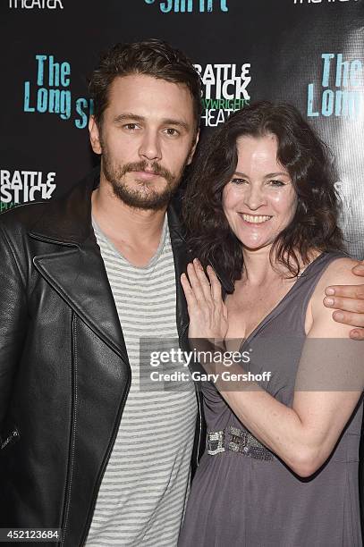 Director James Franco and actress Ally Sheedy attend the after party during "The Long Shrift" opening night at Rattlestick Playwrights Theater on...