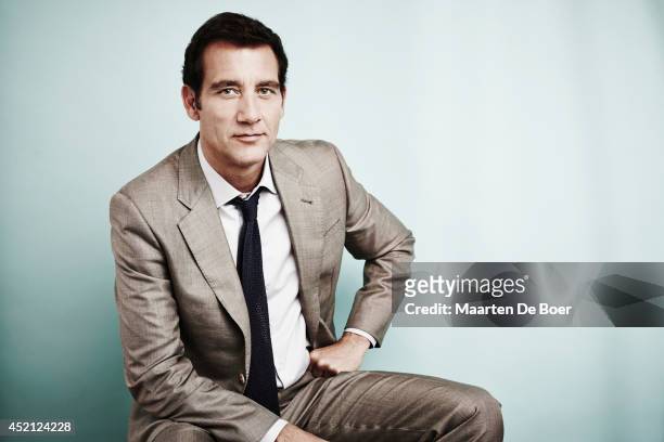 Actor Clive Owen is photographed for the Summer Television Critics promoting Cinemax show "The Knick" at the at the Beverly Hilton Hotel on July 10,...