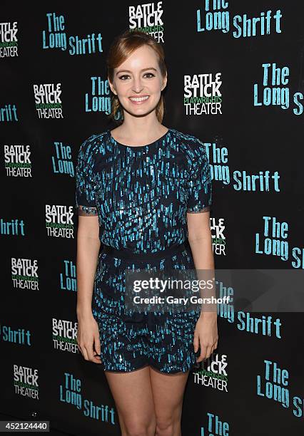 Actress Ahna O'Reilly attends the after party during "The Long Shrift" opening night at Rattlestick Playwrights Theater on July 13, 2014 in New York...