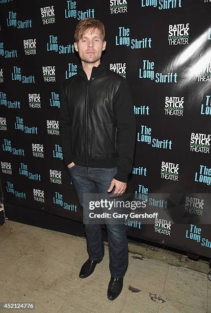 Actor Scott Haze attends the after party during "The Long Shrift" opening night at Rattlestick Playwrights Theater on July 13, 2014 in New York City.