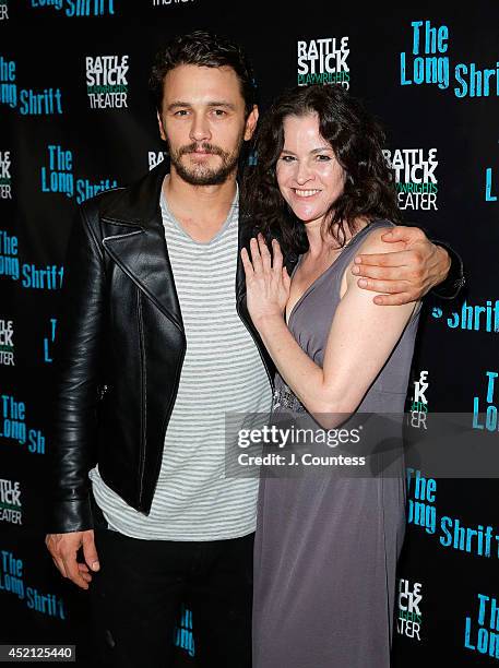 Director James Franco and actress Ally Sheedy attend "The Long Shrift" after party at Rattlestick Playwrights Theater on July 13, 2014 in New York...