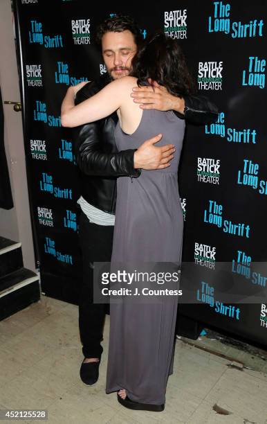 Director James Franco and actress Ally Sheedy attend "The Long Shrift" after party at Rattlestick Playwrights Theater on July 13, 2014 in New York...