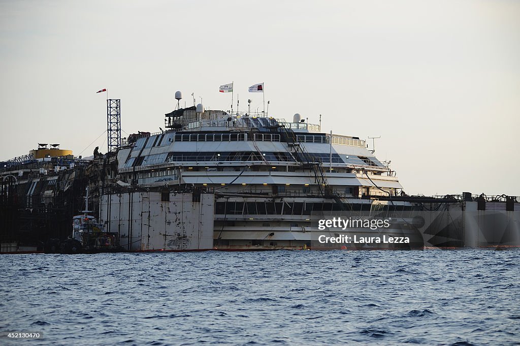 Work Begins On The Refloating Of The Costa Concordia