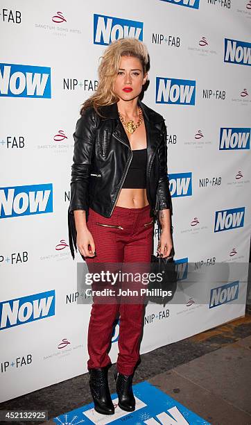 Katie waissel attends the Now Magazine Christmas party at Soho Sanctum Hotel on November 26, 2013 in London, England.