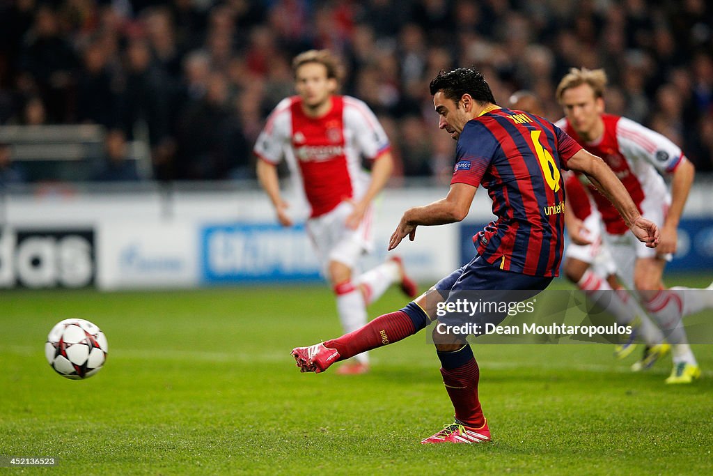 Ajax Amsterdam v FC Barcelona - UEFA Champions League