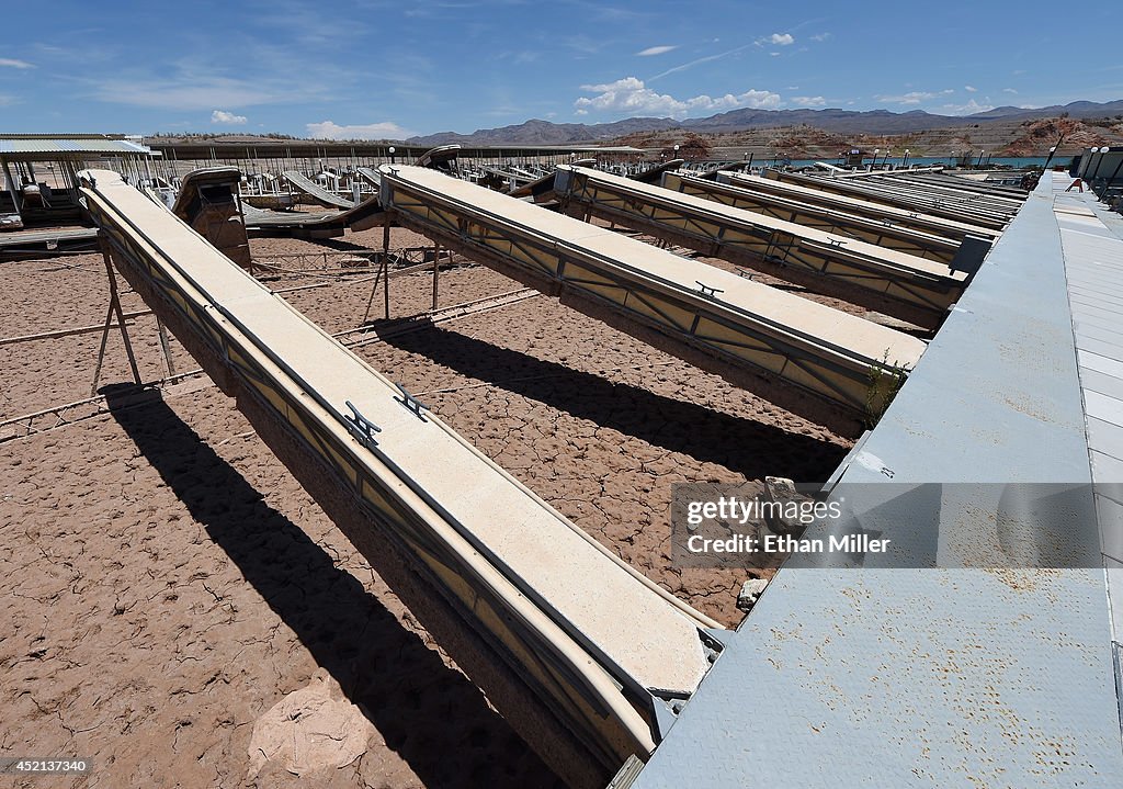 Lake Mead At Historic Low Levels As Drought Continues In Western US