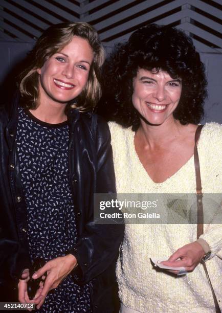 Actress Season Hubley and actress Adrienne Barbeau on September 27, 1985 dine at Spago in West Hollywood, California.